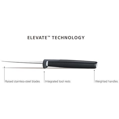 Set Taglieri Folio Icon Otto Pezzi Codificati Per Colore Antiscivolo Con Quattro Coltelli In Acciaio Inox Giapponese E Custodia Organizzatrice - Foto 2