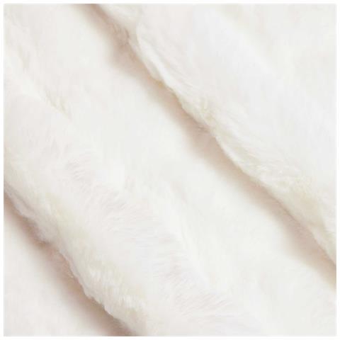 Coperta in Pelliccia di Coniglio Finta 4 pcs Bianco - Foto 8