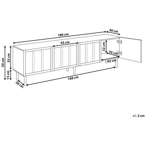 Mobile Tv Clunes Beige Chiaro - Foto 5