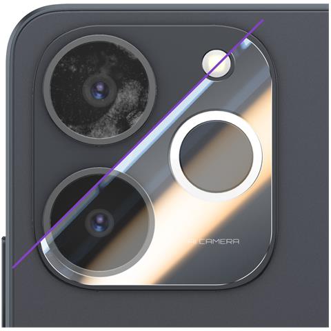 Protezione Obiettivo Fotocamera Per Realme Note 70t Ultra Resistente, Trasparente - Foto 2