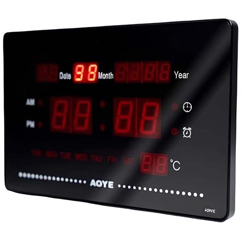 Orologio Led Digitale Luminoso Con Display Data /ora /temperatura - Foto 2