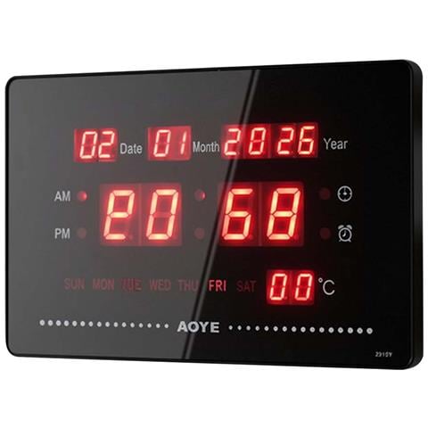 Orologio Led Digitale Luminoso Con Display Data /ora /temperatura - Foto 1