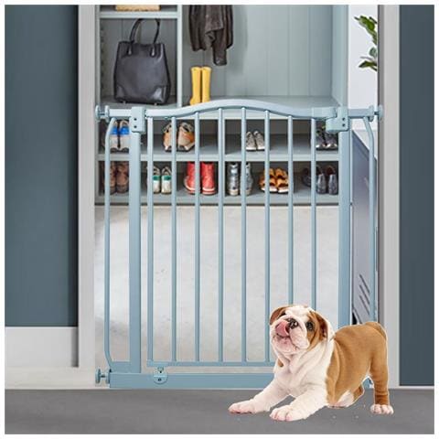 Bettacare Cancelletto Per Cani Con Parte Superiore Incurvata, 170cm - 179cm, Grigio Opaco - Foto 4