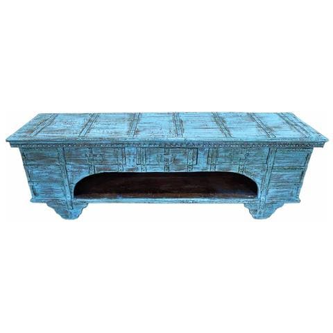 Mobile Basso Artigianale In Legno 165-175x45x57h Cm - Foto 2