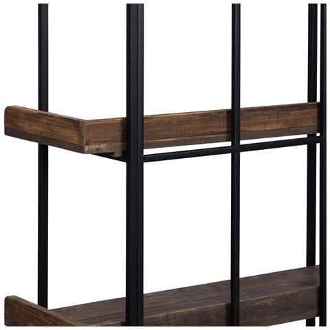 Scaffalatura In Legno E Metallo Con 5 Ripiani 90,5x34x177,5h Cm - Foto 7