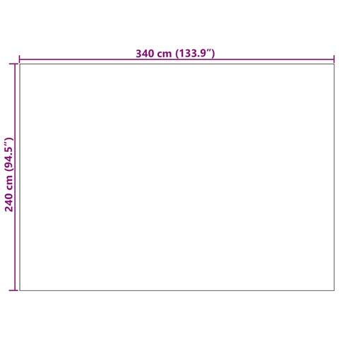 Tappeti per area GALATI Crema 340 x 240 cm Poliestere - Foto 8