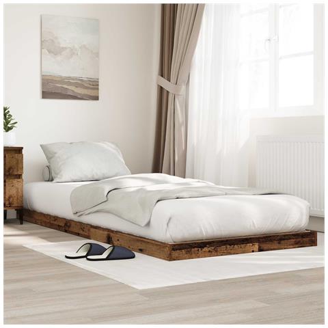 Struttura letto a terra Legno vecchio 90 x 190 cm - Foto 2