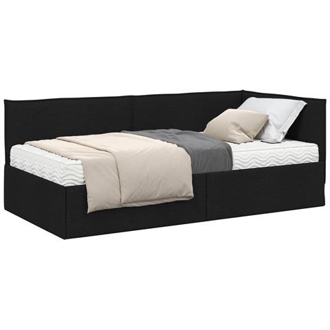 Struttura Letto Angolare con Materasso 2 pcs Verde Velluto - Foto 1