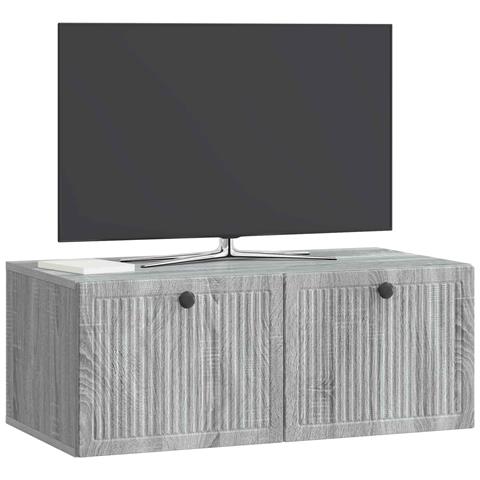 Mobile Porta TV da Muro Grigio Sonoma 78,5 x 41 x 30 cm - Foto 2