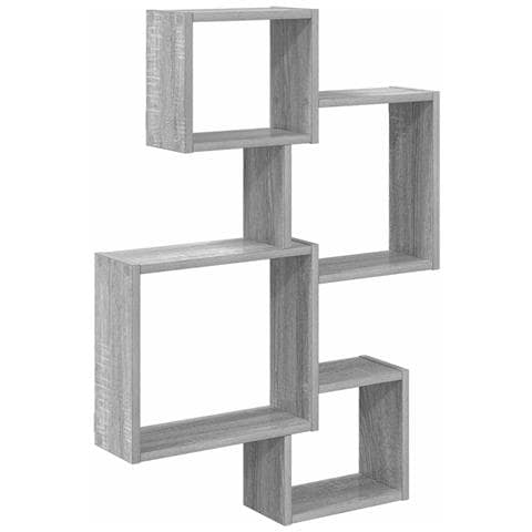 Mensole Cubo da Parete A parete Grigio 64 x 13,5 x 91,5 cm - Foto 1