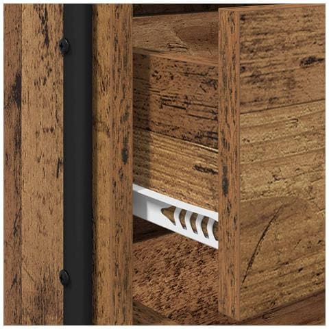 Armadio da Notte 2 pz Legno antico 35 x 36,5 x 61 cm - Foto 9