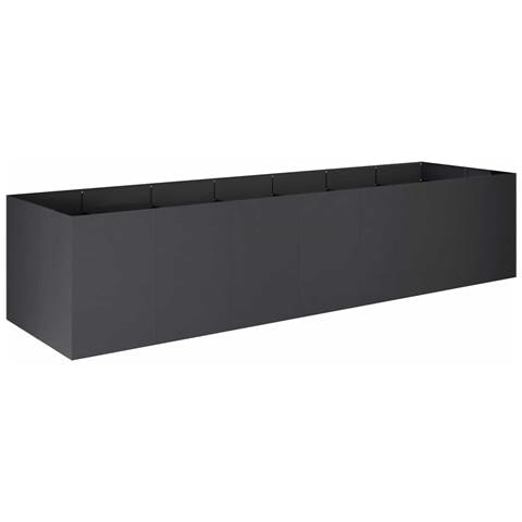 Vaso da giardino Nero 280 x 80 x 60 cm - Foto 1
