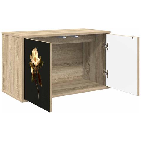 Mobile TV da Parete BREMEN 69 x 33 x 40 cm Rovere Sonoma - Foto 2