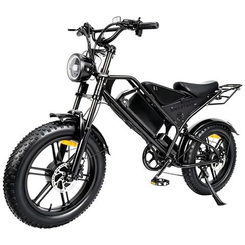 Bicicletta Elettrica Adulti Doppio Motore 250W DK400 Max Batteria Rimovibile 48V 20Ah Autonomia 60-80 km 25km /h Acceleratore a Pollice Shimano 7 Velocità Display LCD 20 Pollici Fat Tire Freni Idraulici Sospensioni Integrali - Foto 1