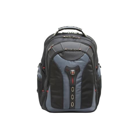 Borsa Notebook fino a 17" in Poliestere e Nailon Nero e Blu 28971. - Foto 1