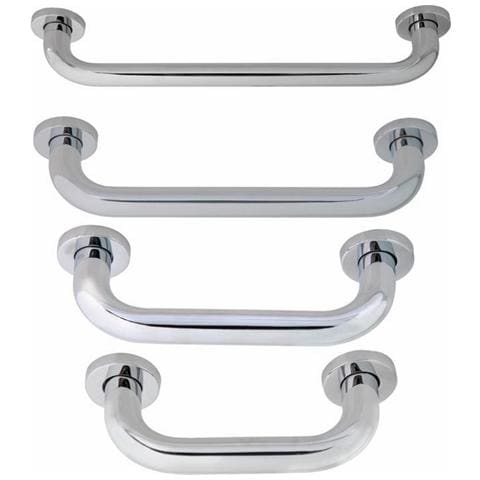 Maniglione Sostegno Bagno Diritto Acciaio Inox Aqua 19Cm - Foto 1