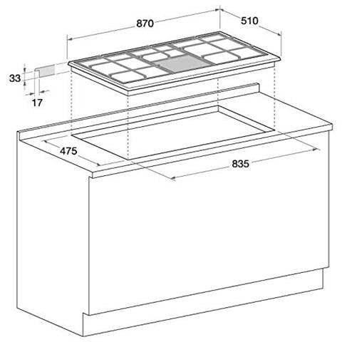 Piano Cottura PHN 961 TS / IX / HA a Gas 6 Fuochi Gas Colore Inox - Foto 2