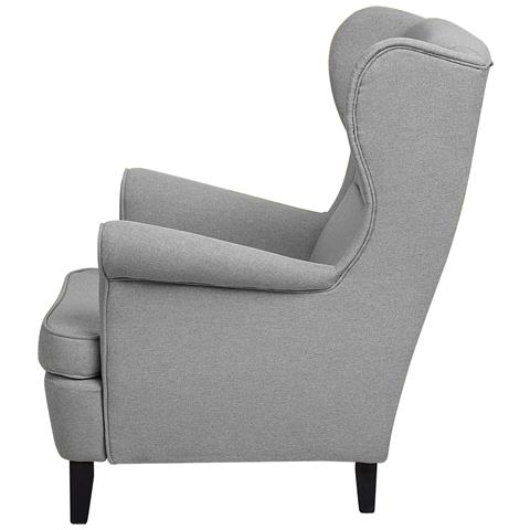 Poltrona Imbottita In Tessuto Grigio Abson - Foto 33