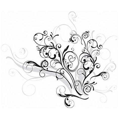 Adesivo Sticker Da Parete Rmk1577gm Graphic Scroll, (mehrfarbig) - - Foto 1