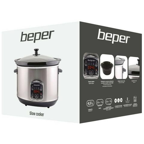 Slow Cooker Pentola Per La Cottura Lenta 4,5 Ltri In Ceramica 3 Cotture - Foto 6
