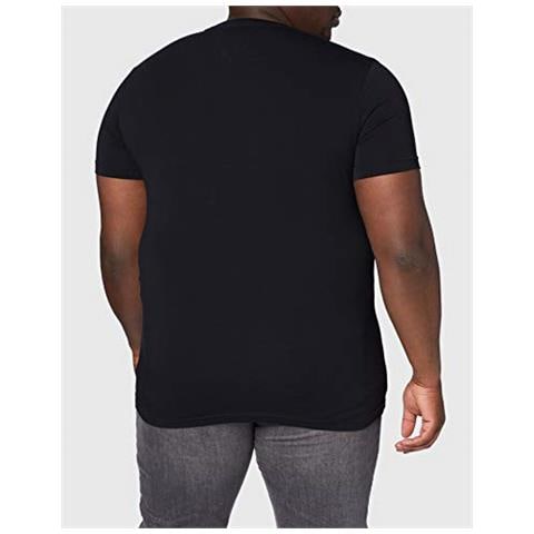 Tommy Hilfiger Core Stretch Slim Cneck Tee Maglietta, Nero (flag Nero 083), Medium Uomo - Foto 2