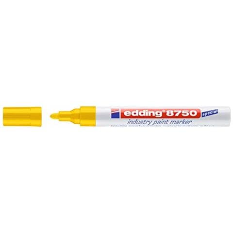8750 Marcatore Una Vernice Vernice Industria Marker, 2-4 Millimetri, Giallo - Foto 2