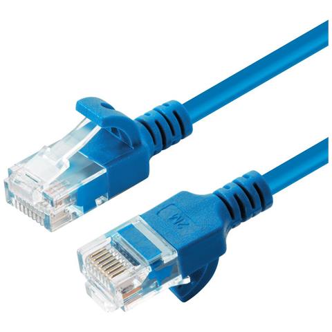 W125628011 Cavo Di Rete Blu 10 M Cat6a U /utp [utp] (u /utp Cat6a Slim 10m Blue - Unshielded Network Cable, - - Foto 2