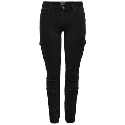 Pantaloni Cargo Neri Fe 38 - Foto 1