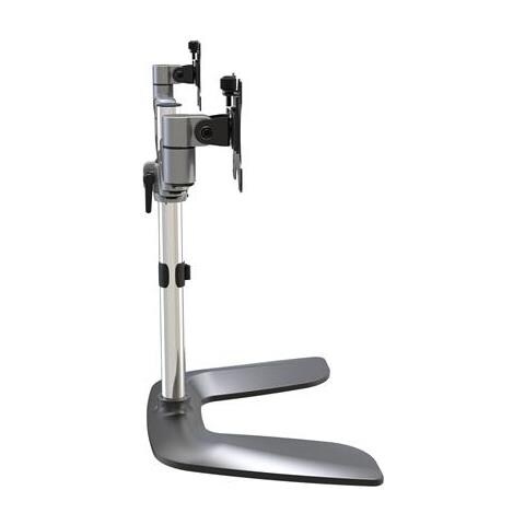 ARMDUALSS supporto da tavolo per Tv a schermo piatto 81,3 cm (32") Libera installazione Nero, Argento - Foto 2