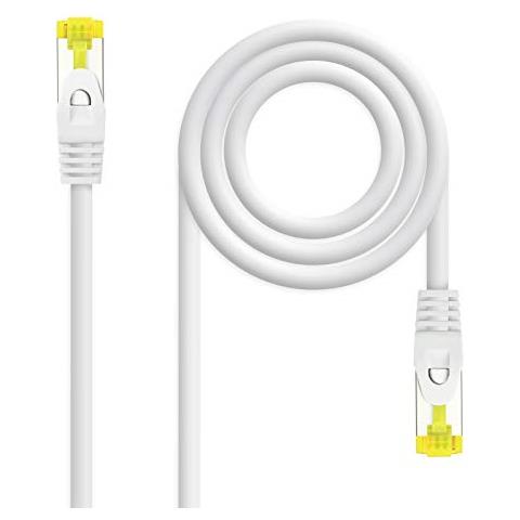 10.20.1900-W - Cavo di rete Ethernet RJ45 LSZH Cat. 6A SFTP, AWG26, rame 100%, senza allogeni, bianco, tubo da 0.5 mts - Foto 1