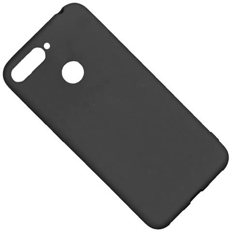 Custodia Tpu Silicone Cover Soft-case Per Huawei Y6 Prime (2018) Black - Foto 1