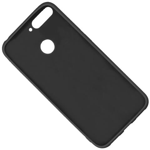 Custodia Tpu Silicone Cover Soft-case Per Huawei Y6 Prime (2018) Black - Foto 2