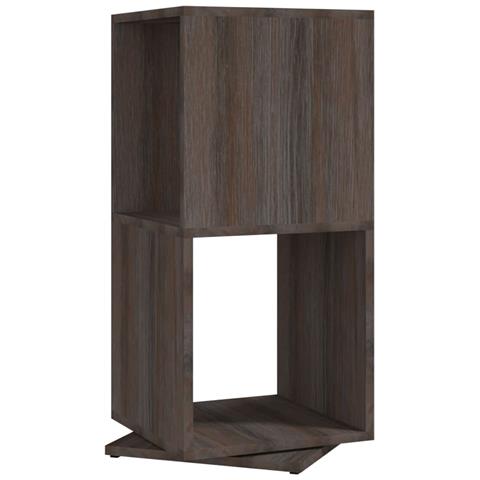 Armadietto Girevole Grigio Rovere 34,5x34,5x75,5cm Truciolato - Foto 1