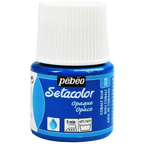 Pittura Tessile Setacolor Opaco - Blu Cobalto - 45 Ml - Foto 1