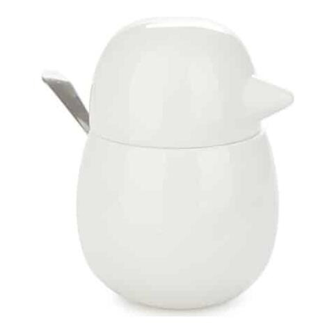 Sugar Bowl Birdie Porcelain - With Spoon - Foto 1