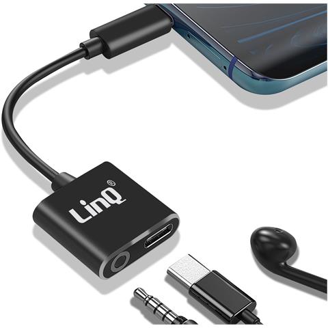 Adattatore Da Usb-c Verso Jack Audio 3,5 Mm E Ricarica Usb-c Femmina, Nero - Foto 2