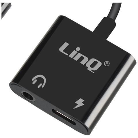 Adattatore Da Usb-c Verso Jack Audio 3,5 Mm E Ricarica Usb-c Femmina, Nero - Foto 5