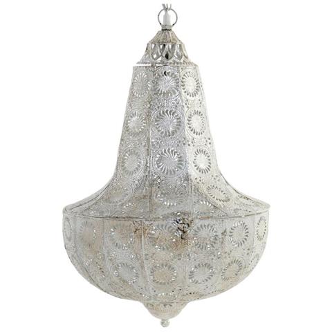 Lampadario Metallo Bianco - Foto 1