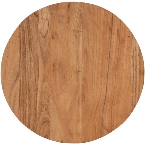 Tavolino Salotto 45x45x35cm In Legno Massello Di Acacia E Ferro - Foto 3