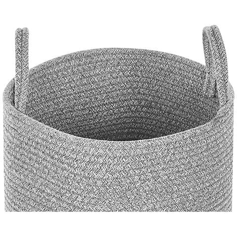 Set Di 2 Cestini Saryk Cotone Grigio - Foto 2