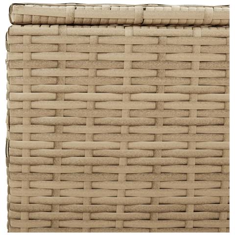 Contenitore Da Giardino Beige Misto 469l In Polyrattan - Foto 10