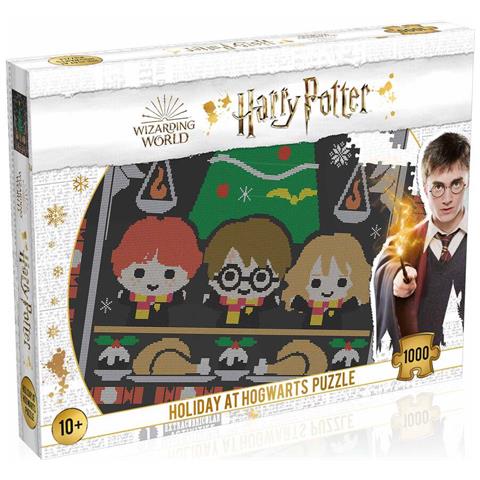 Puzzle 1000 Pezzi Vacanze A Hogwarts Con Scatola Decorativa, Multicolore - Foto 1