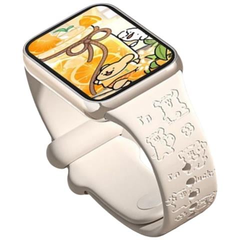 Cinturino Per Orologio Inciso Per Xiaomi Band 8/9 Pro White - Foto 3