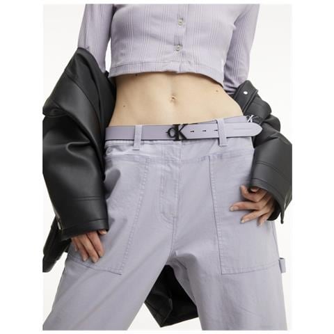 Round Mono Belt 30mm Cintura Sintetico Accessori Donna Nero Eu 75, K60k610893 0gn - Foto 3