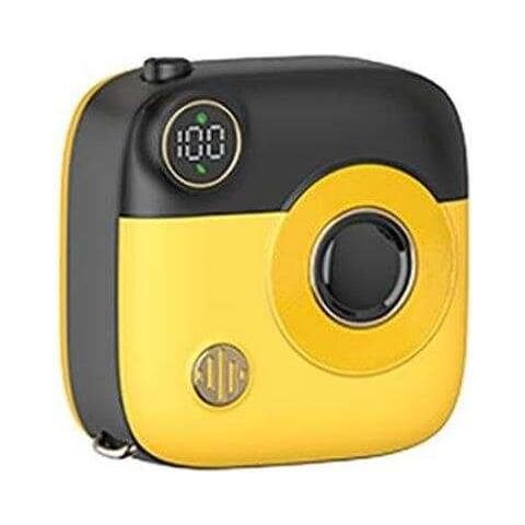 Powerbank 10000mah - Connessione Magnetica - Ricarica Rapida - Dimensioni 68x68x28.2mm - Colore Giallo - Foto 1