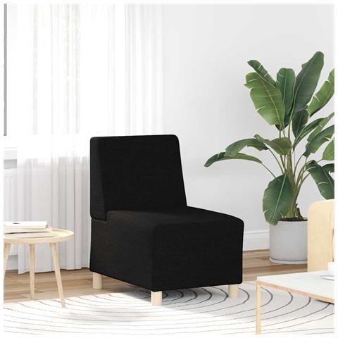 Divano Sedia Nera 55 cm in Tessuto - Foto 1