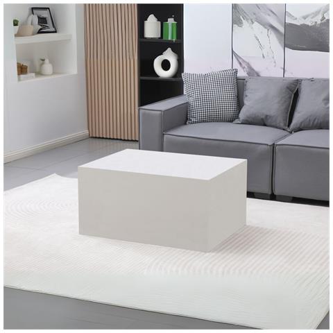 Tavolino Da Salotto Lola Colore Bianco 80x80x40 Cm. - Foto 1