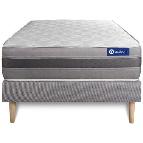 Kit Rete E Materasso Matrimoniale Actiflex Relax 80x200cm - Spessore : 24cm - Molle Insacchettate E Memory Foam - Moderatamente Rigido - Foto 1