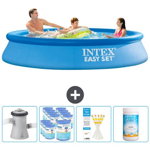 Piscina Fuori Terra - In Giro - 305x305x61 Cm - Blu - Include Accessori Coordinati Cb85 - Foto 1