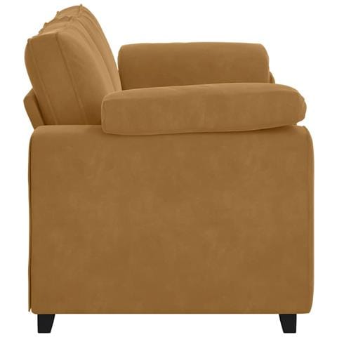 Divano Divanetto Marrone 140 cm in Velluto - Foto 2